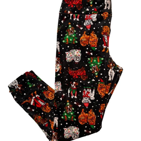 Christmas No Bounderies Womens Lounge Pants Dogs XL - Picture 1 of 5